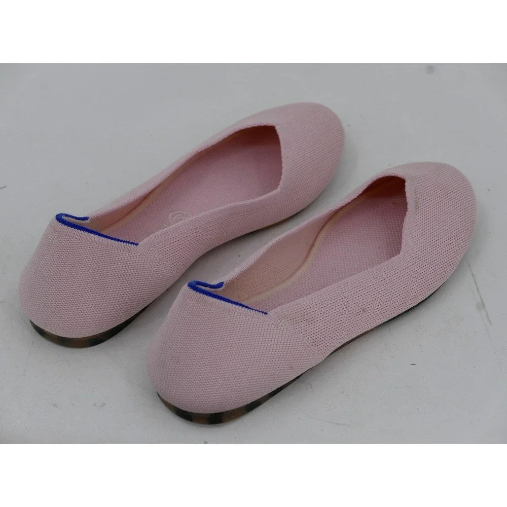 Rothy's Shoes Pink The Flat Knit Ballet Flats Slip On Comfort Womens Size 9.5